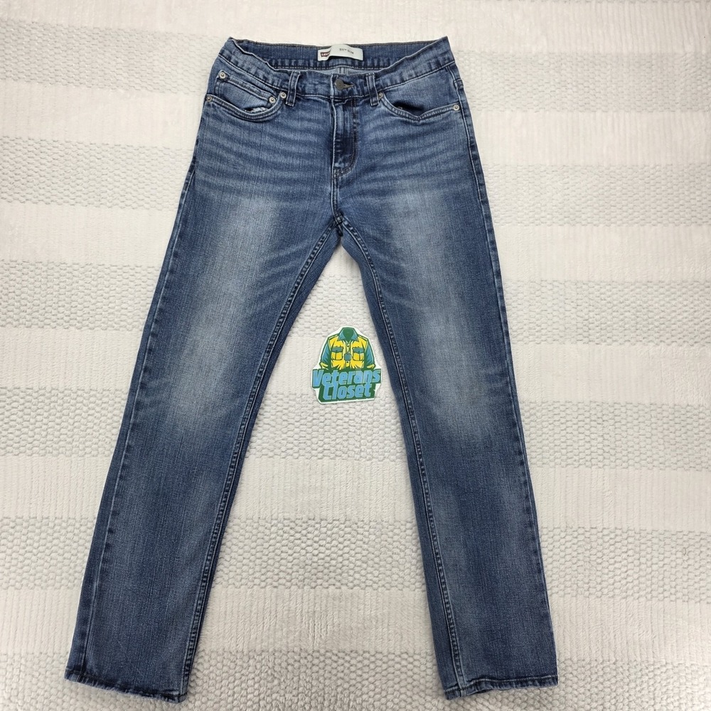 Levis 511 Slim Stretch Jeans Boys 18R 29x29 Low Rise Tapered Denim Medium Wash